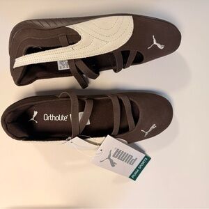 Puma Ballet Flats - Brown and Cream